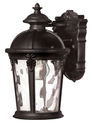 Windsor Small Outdoor Wall Lantern in Black