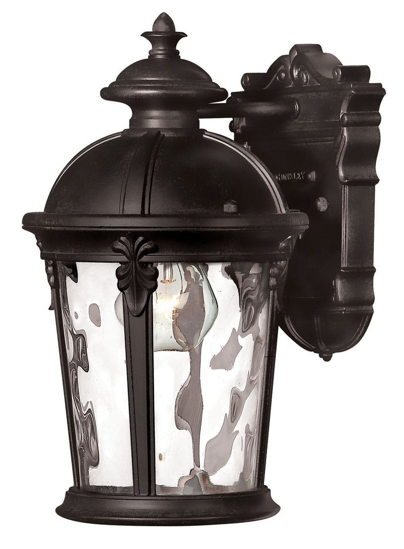 Windsor Small Outdoor Wall Lantern in Black