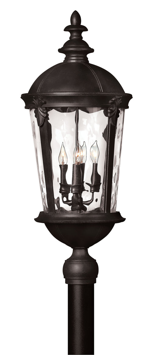 Windsor Large Post or Pier Mount Lantern in Black