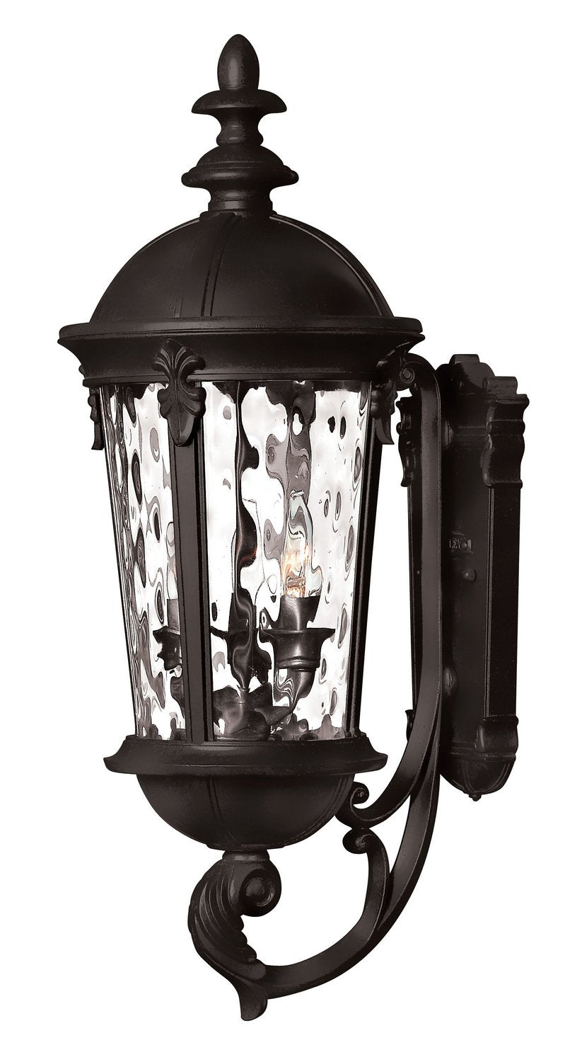 Windsor Large 3-Light Outdoor Wall Lantern in Black