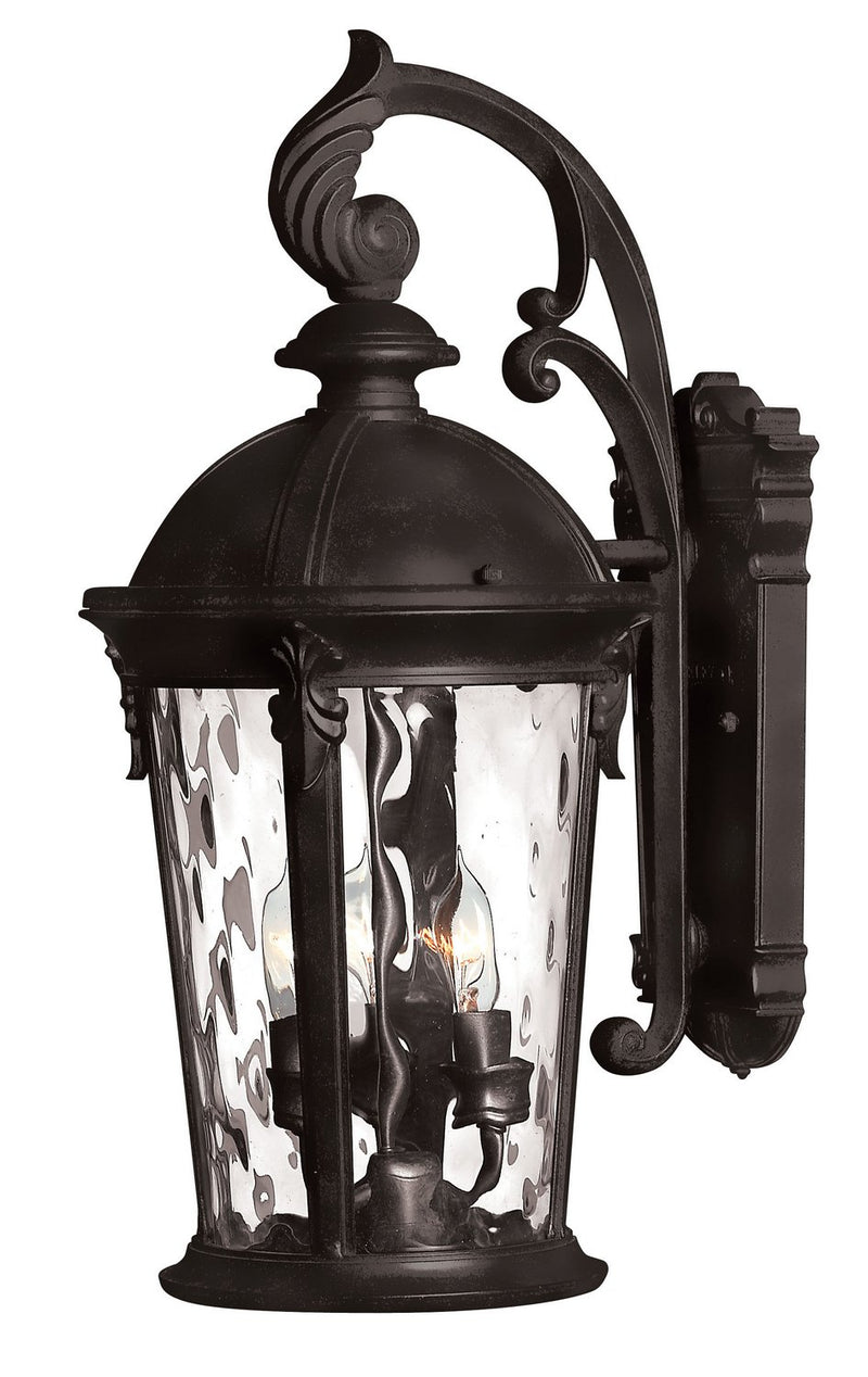 Windsor Medium Outdoor Wall Lantern in Black