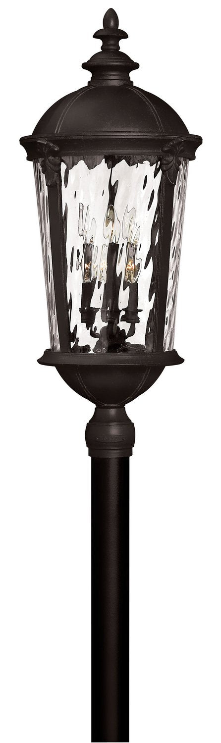 Windsor Grande Outdoor Post Light in Black