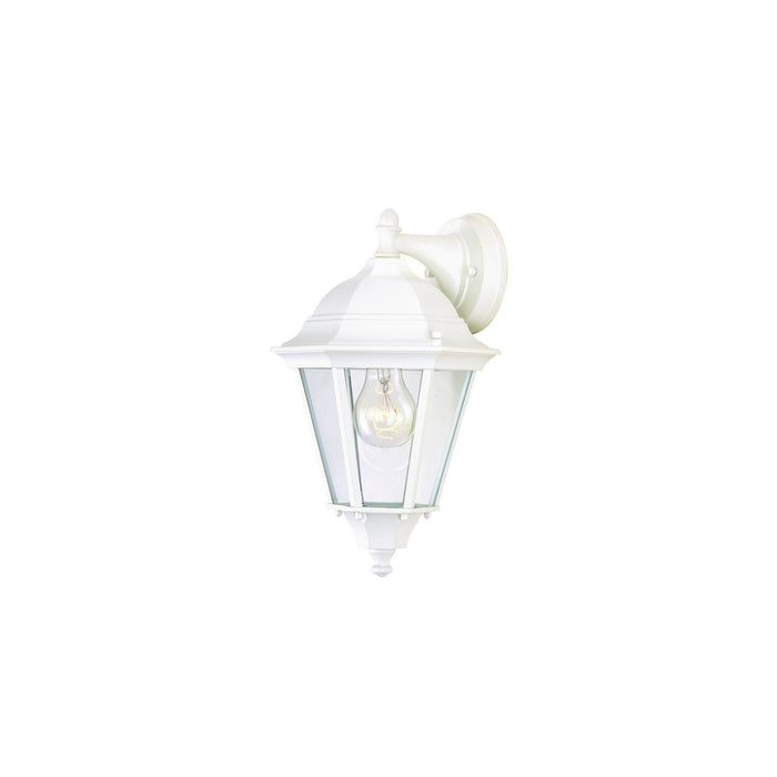 Westlake Cast 1-Light Outdoor Wall Lantern in White - Lamps Expo