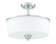 Bolden 2 Light 13" Convertible Semi Flush in Brushed Polished Nickel