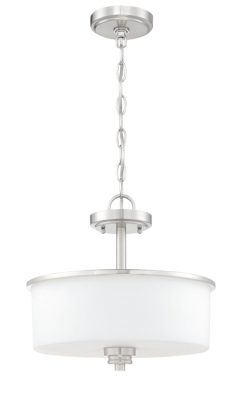 Bolden 2 Light 13" Convertible Semi Flush in Brushed Polished Nickel