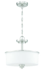 Bolden 2 Light 13" Convertible Semi Flush in Brushed Polished Nickel