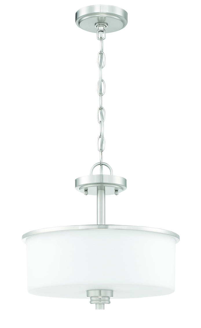 Bolden 2 Light 13" Convertible Semi Flush in Brushed Polished Nickel