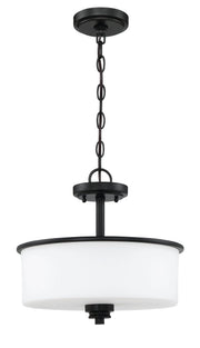 Bolden 2 Light 13" Convertible Semi Flush in Flat Black