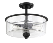 Bolden 2 Light 13" Convertible Semi Flush in Flat Black