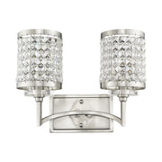 Grammercy 2-Light Bath Vanity Light in Brushed Nickel