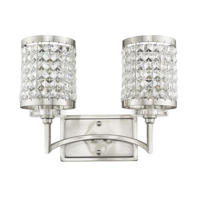 Grammercy 2-Light Bath Vanity Light in Brushed Nickel