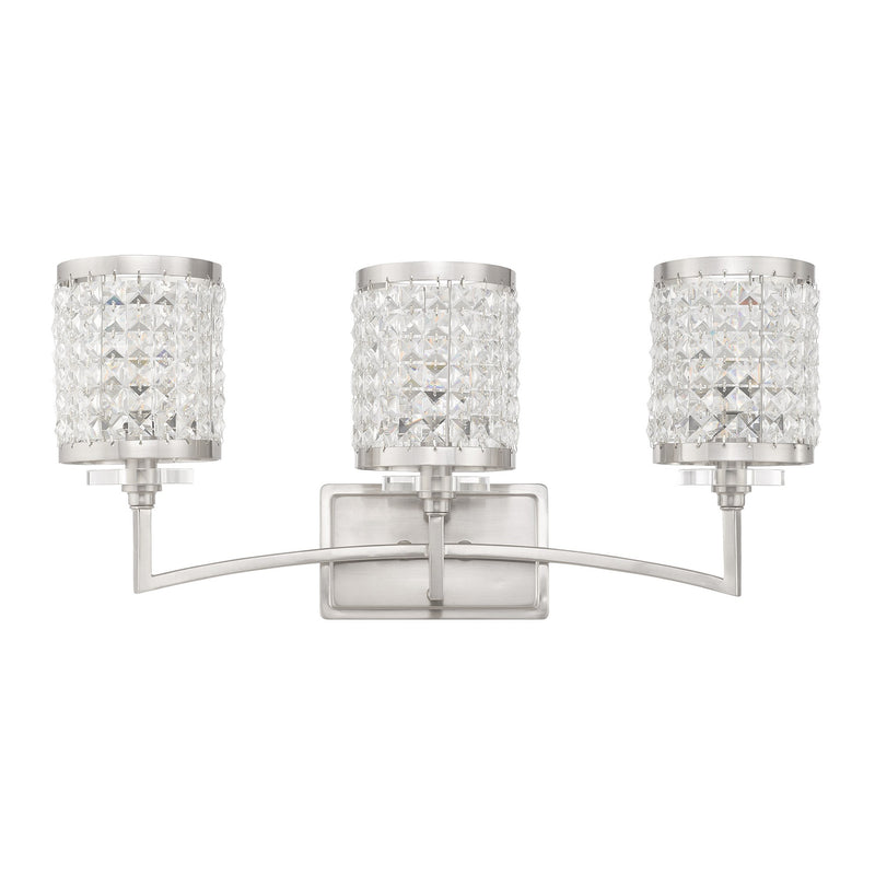 Grammercy 3-Light Bath Vanity Light in Brushed Nickel