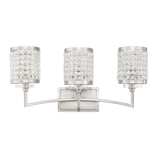 Grammercy 3-Light Bath Vanity Light in Brushed Nickel