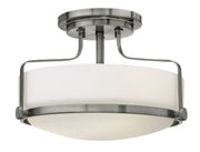 Harper 3-Light 14.5" Semi-Flush Mount in Brushed Nickel