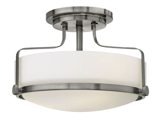 Harper LED Semi-Flush Mount in Brushed Nickel