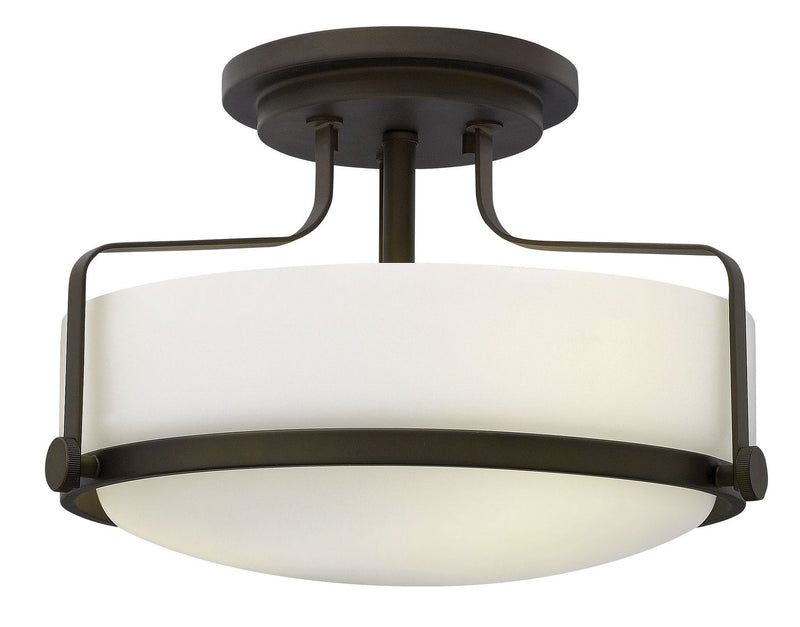 Harper 3-Light 14.5" Semi-Flush Mount in Oil Rubbed Bronze