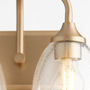 Enclave 2 Light Vanity in Aged Brass