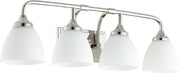 Enclave 4 Light Vanity in Polished Nickel
