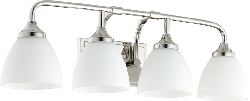 Enclave 4 Light Vanity in Polished Nickel