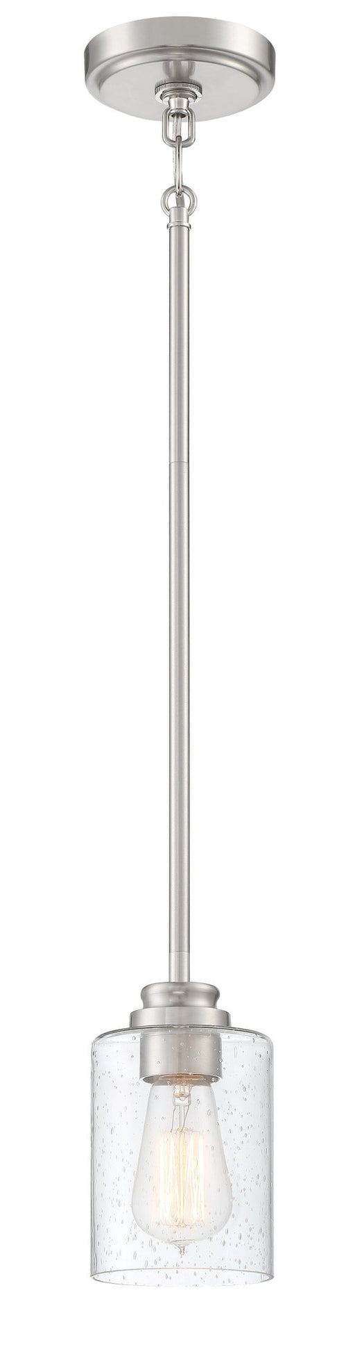 Bolden 1 Light 5" Mini Pendant in Brushed Polished Nickel