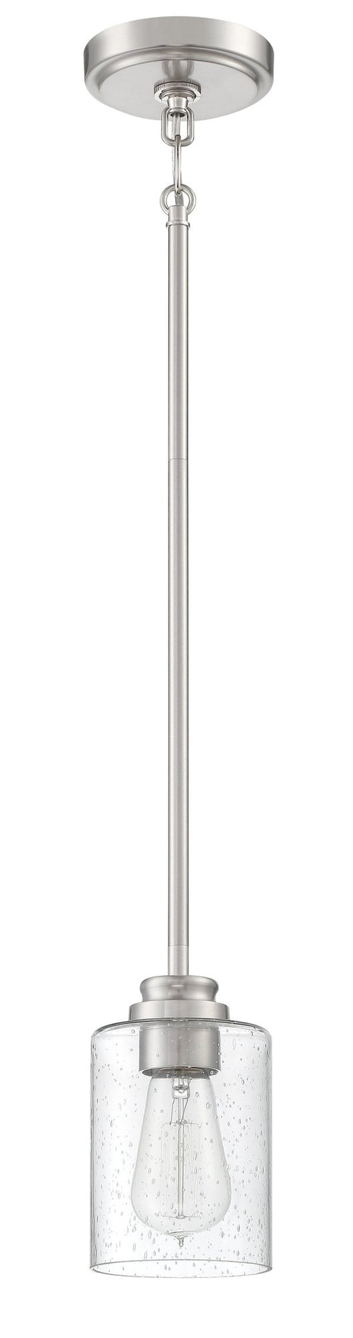 Bolden 1 Light 5" Mini Pendant in Brushed Polished Nickel