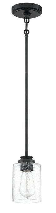 Bolden 1 Light 5" Mini Pendant in Flat Black