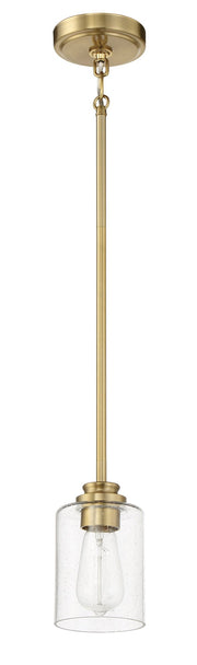 Bolden 1 Light 5" Mini Pendant in Satin Brass