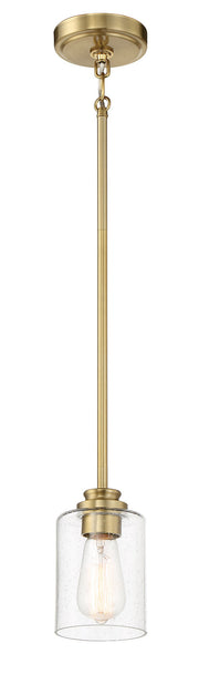 Bolden 1 Light 5" Mini Pendant in Satin Brass