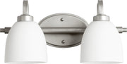 Reyes 2 Light Vanity in Classic Nickel