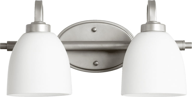 Reyes 2 Light Vanity in Classic Nickel