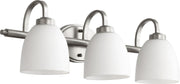 Reyes 3 Light Vanity in Classic Nickel