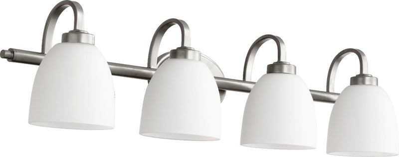 Reyes 4 Light Vanity in Classic Nickel