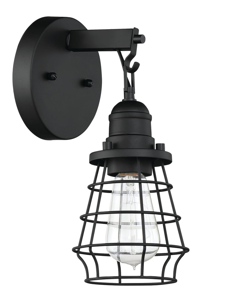 Thatcher 1 Light 7" Wall Sconce in Flat Black