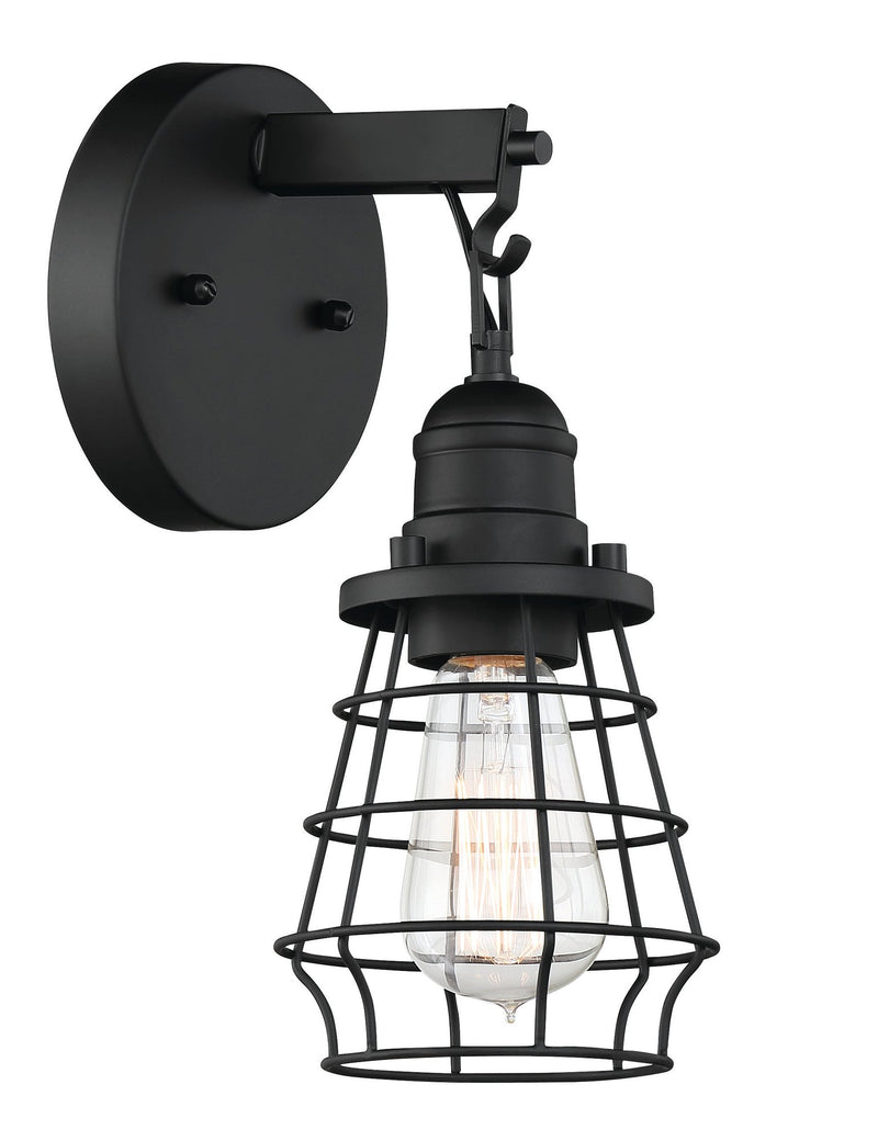 Thatcher 1 Light 7" Wall Sconce in Flat Black