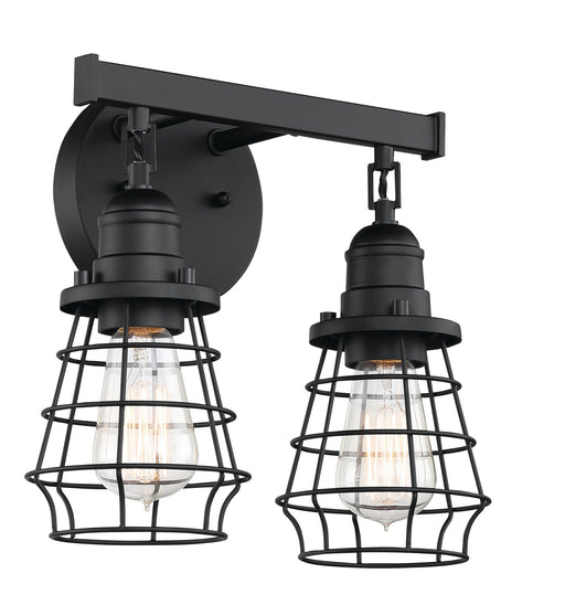 Thatcher 2 Light 12" Vanity in Flat Black