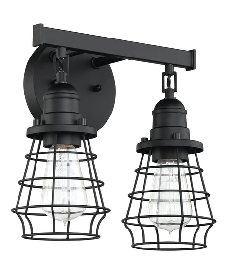 Thatcher 2 Light 12" Vanity in Flat Black