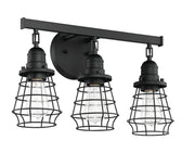 Thatcher 3 Light 19" Vanity in Flat Black