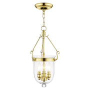 Jefferson 3-Light Mini Pendant in Polished Brass