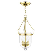 Jefferson 3-Light Mini Pendant in Polished Brass