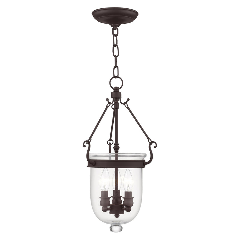 Jefferson 3-Light Mini Pendant in Bronze
