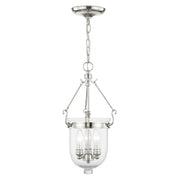 Jefferson 3-Light Mini Pendant in Polished Nickel