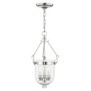Jefferson 3-Light Mini Pendant in Polished Nickel