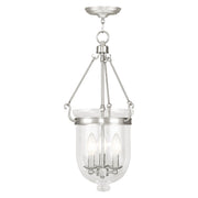 Jefferson 3-Light 12" Pendant in Brushed Nickel