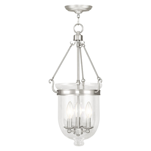 Jefferson 3-Light 12" Pendant in Brushed Nickel