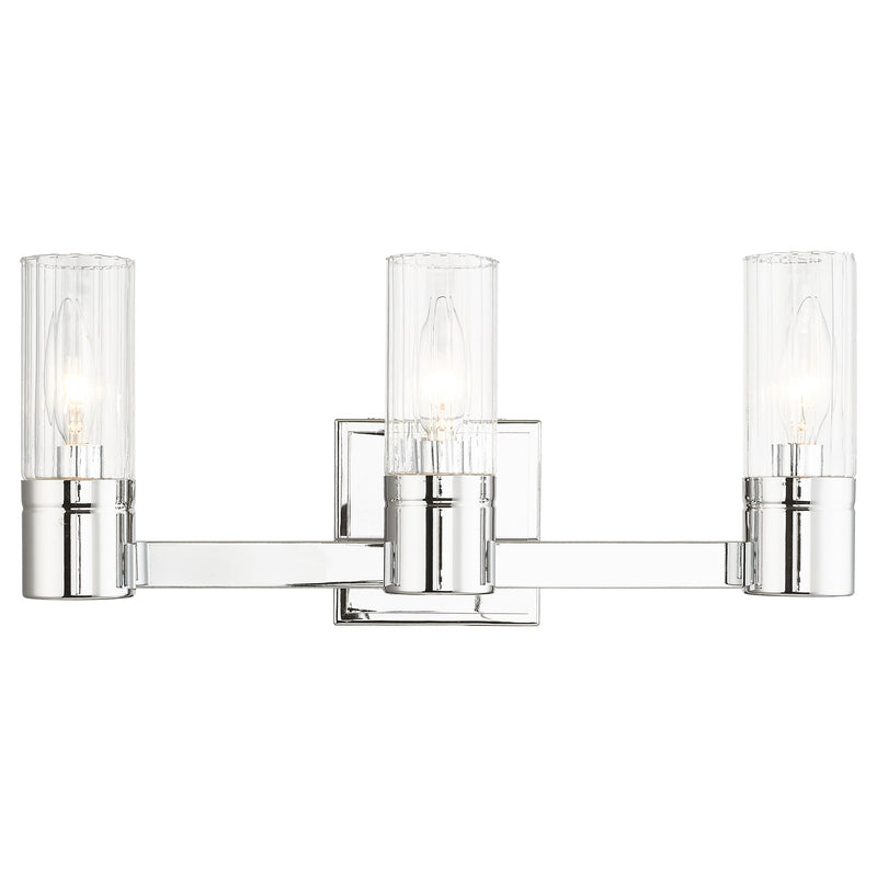 Midtown 3-Light Bath Vanity Light in Polished Chrome