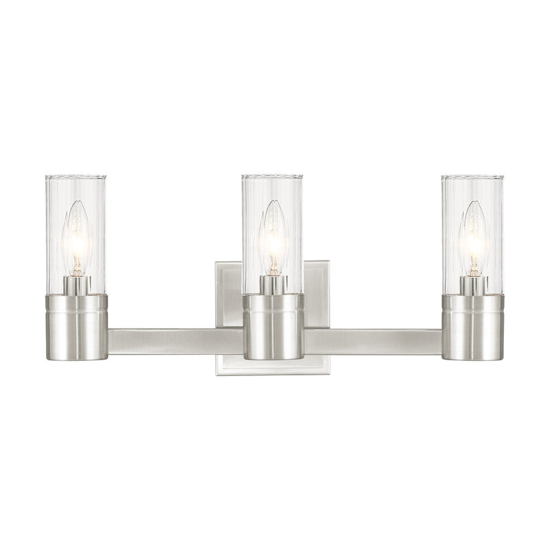 Midtown 3-Light Bath Vanity Light in Brushed Nickel