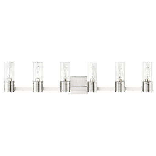 Midtown 6-Light Bath Vanity Light in Brushed Nickel