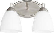 Barkley 2 Light Vanity in Satin Nickel