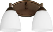 Barkley 2 Light Vanity in Oiled Bronze
