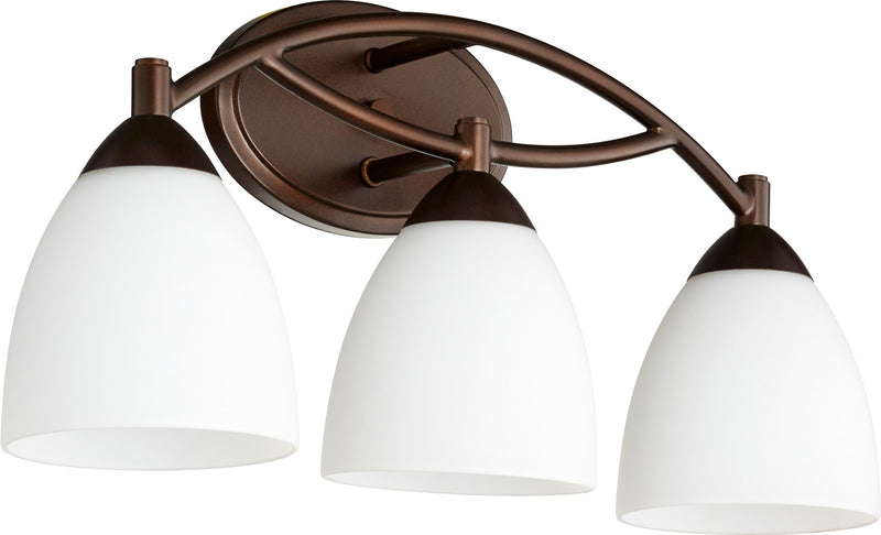 Barkley 3 Light Vanity in Oiled Bronze